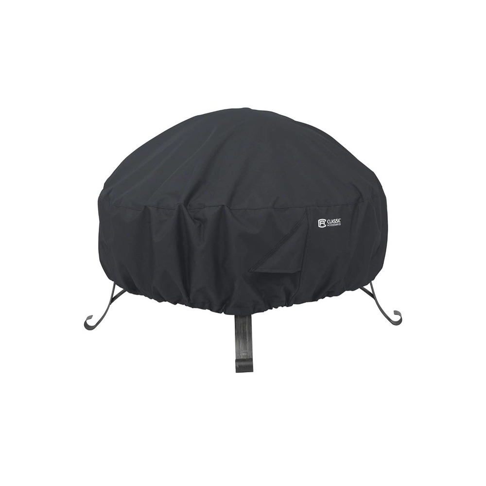 Classic Accessories Water-Resistant 36 Inch Round Fire Pit Cover,